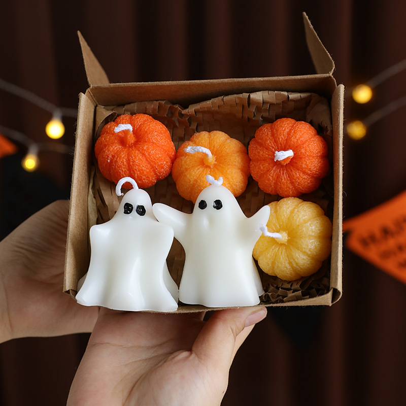 Silk Candle - Halloween Candle Gift Box Cute Ghost