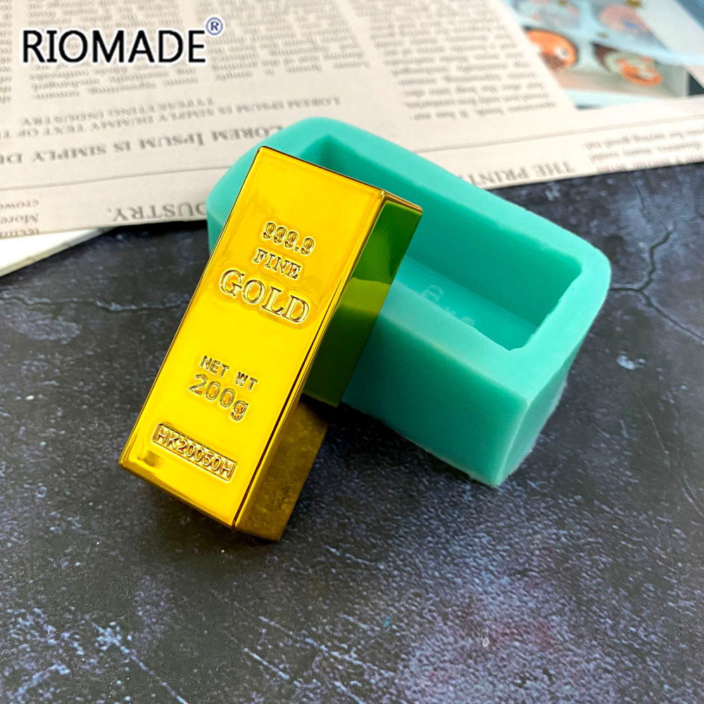 Gold Brick Shape Silicone Mold - Candle Molds review and price