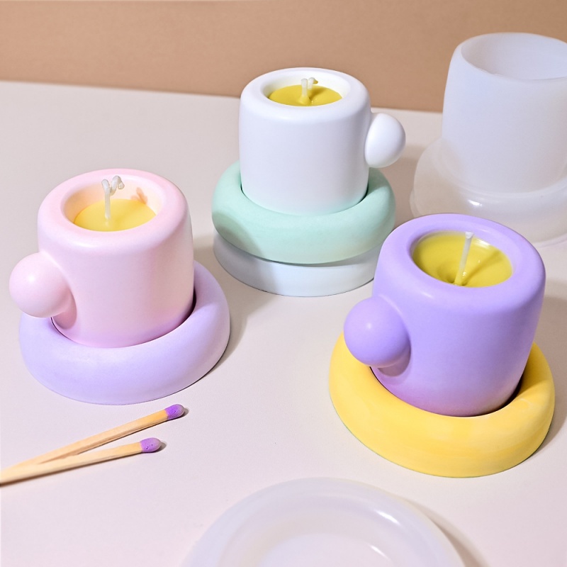 3D Mug With Coaster Silicone M - Candle Containers review and price