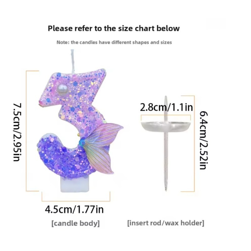 Glitter Purple Gradient Mermai - Silk Candle review and price