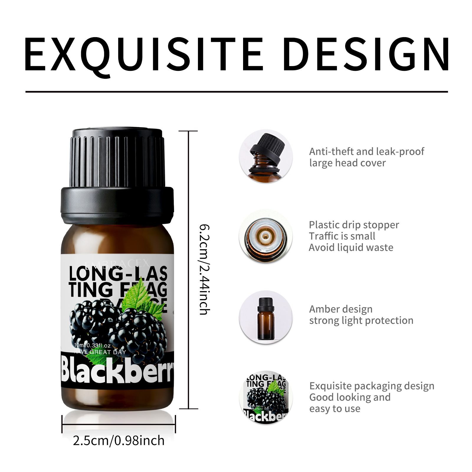 10ml Blackberry Fragrance Oils - Silk Candle review and price