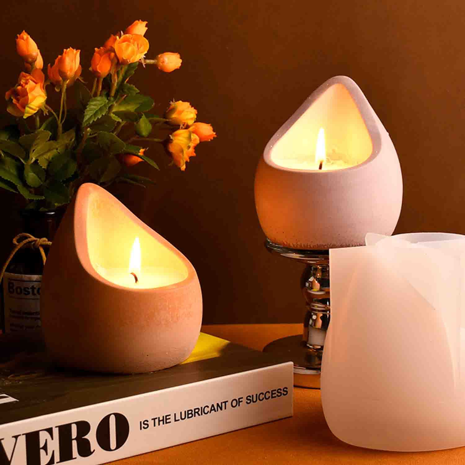 DIY epoxy resin mold water dro - Candle Containers review and price