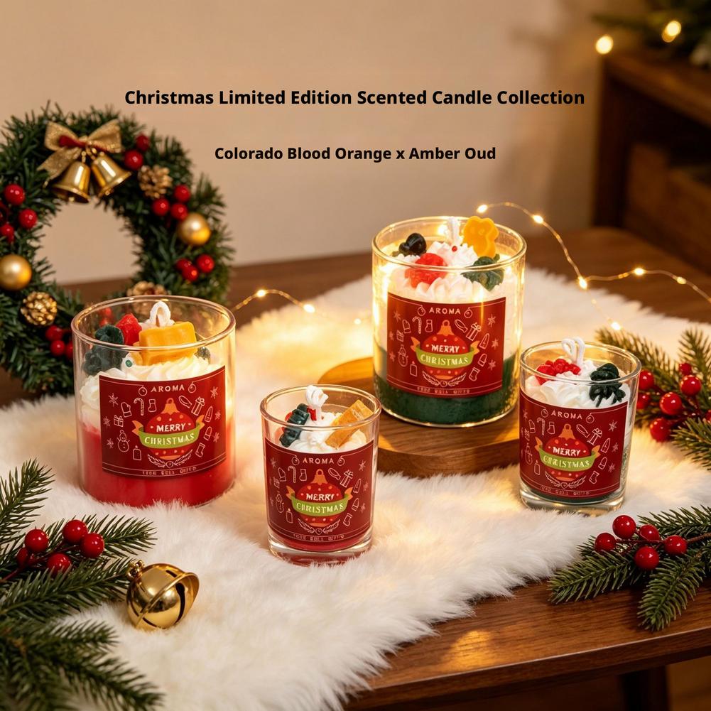 Christmas Scented Candle Glass - Soy Wax review and price