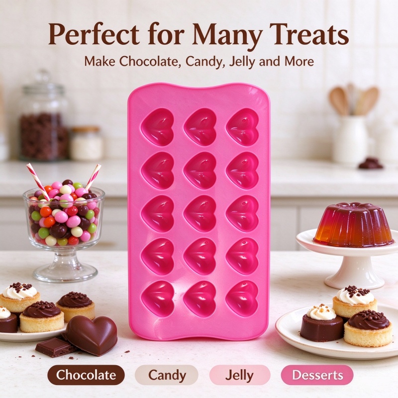 3D Love Heart Silicone Mold Fo - Candle Molds review and price