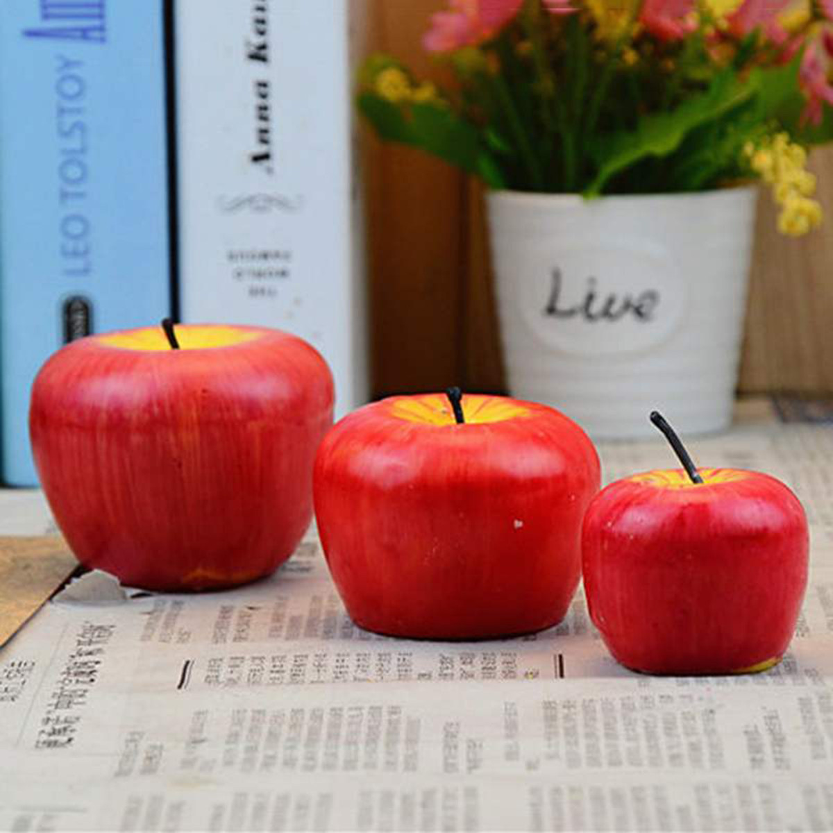 Medium Simulation Apple Candle - Soy Wax review and price